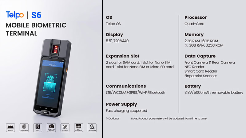 Telpo-S6-mobile-biometric-terminal